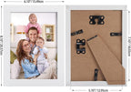Giftgarden White 5x7 Picture Frame 7 Pack, Modern White Woodgrain 5 by 7 Photo Frames for Wall or Tabletop Display