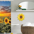 YEAHOME Sunflower Garden Decor, 11'' Metal Flower Wall Decor, Yard Hanging Wall Art Decorations for Kitchen, Bathroom, Living Room, Spring Boho Art for Indoor Outdoor