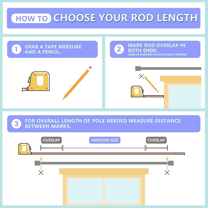 Curtain Rods for Windows 16 to 170 Inches Adjustable Length 1 Inch Diameter Window Curtain Rod with Aluminium Finials, Flash Gold