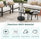 Giantex Outdoor Umbrella Base - 88 lbs Fillable Umbrella Stand with 2 Adjustable Knobs, 3 Adapters, HDPE Weighted Market Umbrella Pole Holder for Patio Poolside Garden Deck Backyard