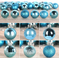 GameXcel Christmas Balls Ornaments for Xmas Tree - Shatterproof Christmas Tree Decorations Small Hanging Ball Sky Blue 1.6 inch x 36 Pack