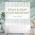 AmazerBath Shower Curtain Liner, 72x72 Plastic Frosted Shower Liner, Cute PEVA Shower Curtain Liners, Waterproof Vinyl Shower Curtain Liner with 3 Magnets, Lightweight Shower Curtains for Bathroom