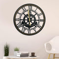 24 Inch Wall Clock, Anchor Wall Clock, Silent Non Ticking, Battery Operated Large Decor Clocks for Living Room Decor, Kitchen, Office (Nautical Style)
