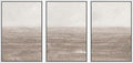 MUDECOR Framed Wall Art Print Set Neutral Textured Seascapes Subtle Tones Illustrations Modern Art Boho Decorative Colorful Chic for Living Room, Bedroom, Office - 24"x36"x3 White