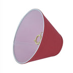 Aspen Creative 58755, Hardback Empire Transitional UNO Lamp Shade, Blood Red, 4" Top x 10" Bottom x 7" Slant Height, Slip UNO 33mm