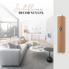SURI Mezuzah Cover – 3.8 Inch Bronze Aluminum Jewish Door Mezuza Case with Printed Scroll, Contemporary Judaica Style, Fits a 3 Inch Scroll, Self-Stick Adhesive