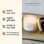 Calyan Wax Co. Passionfruit & Ginger 3 Wick Scented Candle - 43 Hour Burn - Luxury 3 Wick Soy Candles - Non Toxic Soy Wax Candles - Long Lasting Large Glass Jar Candle for Home - 14.9oz