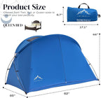 Bed Tent Canopy Queen, Blackout Portable Sleep Tent Easy Setup, Breathable Mesh, Privacy Curtains for Adults, Ideal for Indoor