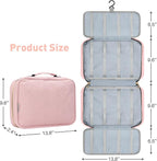 MICOM Hanging Hair Accessories Storage Bag - Organizer for Girls' Hair Bows, Clips, Headbands, Scrunchies & Ties - Display Case with Hook