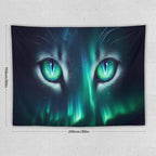 VUMIVI Cat Eye Galaxy Tapestry Mystical Northern Lights Starry Sky Abstract Aurora Art Magical Fantasy Decor Tapestry Wall Hanging for Living Room Bedroom Dorm Classroom Aesthetic Decor W80xL60in