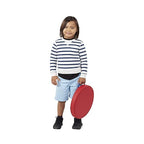 Factory Direct Partners SoftScape 15 inch Round Classroom Floor Cushions with Handles; Flexible Seating for Daycare, Preschool, Playroom; 2 inch Thick Deluxe Foam (4-Piece) - Assorted, 12223-AS