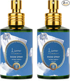 Linen Room Spray 2 Pack, 3.4oz/100ml Each – Long-Lasting Air Freshener & Odor Eliminator for Home, Bathroom, Bedroom & Office, Concentrated Room Spray