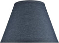 Aspen Creative 32182A Transitional Empire Shape Spider Construction Lamp Shade, Washed Blue, 7" Top x 13" Bottom x 9-1/2" Slant Height