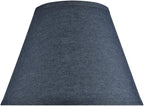 Aspen Creative 32182A Transitional Empire Shape Spider Construction Lamp Shade, Washed Blue, 7" Top x 13" Bottom x 9-1/2" Slant Height