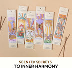 Folkulture Incense Sticks (120 Sticks) | Set of 6 Premium Incense for Calm, Aromatherapy, Relaxation | No Charcoal,Organic, Non Toxic, 45 Mins, Long Burning Vanilla, Amber, Chamomile Insence-Sticks