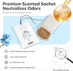 MYARO 12 Packs Linen Scented Sachets for Drawer and Closet, Long Lasting Fresh Scent Air Freshener & Odor Eliminator Home Fragrance Potpourri Bag