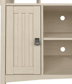Bush Home Salinas Accent Storage Cabinet with Doors and Shelves, Farmhouse Cabinet Buffets & Sideboards