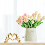 Gold Heart Hands Sculpture – Modern Love Statue for Home & Bookshelf Decor
