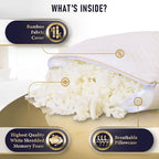 Royal Therapy 4-Pack King Memory Foam Pillow, Adjustable Shredded Pillow for Neck & Shoulder Pain Relief, Support for Back, Stomach, Side Sleepers
