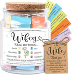 NewEleven Valentines Day Gift For Wife From Husband - Soulmate, Girlfriend, Fiance Gift for Anniversary, Birthday - Inspirational Gifts, Christian Present For Wife From Husband - Bible Verse Jar
