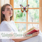 Butterfly Gifts for Women, Rainbow Acrylic Butterfly Hanging Ornament, Whimsical Decor Ornaments for Home Window & Car Decor, Christmas Ornament Decorations
