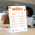 24 Pack Acrylic Sign Holder 8.5 x 11, Clear Plastic Display Stands for Tabletop, L-Shape Acrylic Stands for Flyers, Documents, Office, Restaurants, Vertical Sign Holder 8.5x11 for Desktop