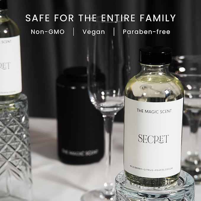 The Magic Scent Secret Diffuser Oil - Hotel & Home Luxury Scents - Diffuser Oil Scents for Home Designed for Use in All Diffusers - 4 fl oz, 120 mL