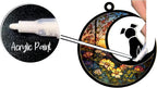 LOVELYPOD Suncatcher Dog Memorial Gifts for Dog Lovers, A Back Dog Decor on Moon Window Hangings Suncatcher, Loss of Dog Sympathy Gift, Pet Loss Remembrance Gifts in Memory Dog (4 Inches)