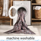 Keen Home Design 9x12 Rug - Machine Washable Area Rug with Non-Slip Backing, Ideal for Living Room, Dining Room, Bedroom - Vintage, Easy Clean, Durable, Low Pile Rug - (9' x 12')
