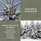 HomeWorx by SLATKIN + CO. Candle- Frozen Balsam, 18 oz. 4-Wick Premium Scented Candle - 30-55 Hours Burn Time