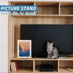 DAJAVE 20 Pack 6 Inch Plate Stands for Display, Metal Picture Stand Frame Holder, Black Plate Holder for Displaying Picture, Book, Decorative Dish, Tabletop Art