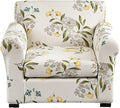 KRFOONN 2 Piece Chair Covers Printed Sofa Covers Couch Covers Washable Armchair Sofa Couch Slipcover Furniture Protector with Elastic Bottom for Living Room (Armchair, 24), Small