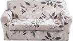 KRFOONN 3 Piece Stretch Sofa Couch Covers for 2 Cushion Couches Printed Sofa Loveseat Slipcover with 2 Separate Seat Cushion Covers Washable Sofa Slip Covers Furniture Protector (Loveseat, 23), Medium