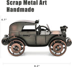 Classic Car Gifts for Men, Unique Cool Birthday Gift Ideas, Vintage Car Decor for Room, Home, Office, Man Cave, Garage, Antique Scrap Metal Model Car Ornaments (M-1)