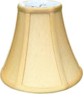 Royal Designs, Inc. BSO-704RC-8AGL True Bell Basic Lamp Shade with Round Clip, 4 x 8 x 7.25, Antique Gold