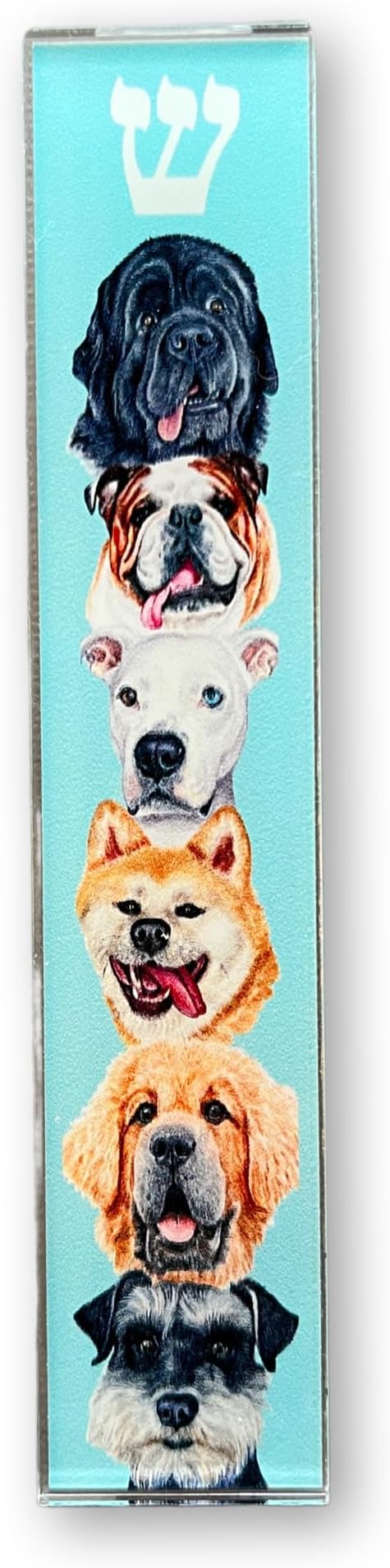 Dog Mezuzah, Scroll Case, Acrylic/Aluminum Waterproof, Jewish Gift, Housewarming, Engagement (No Scroll)