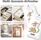 MYARO Scented Sachet House Air Freshener - 12 Pack Long Lasting Sandalwood Fragrance Deodorizer for Home Closet Drawer Car