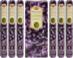 TRUMIRI Incense Stick Holder Bundle with Hem Precious Lavender 20g Incense Sticks - Pack of 6 (Approx 120 Sticks)