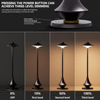 Modern Minimalist Cordless Table Lamp,Rechargeable,Aluminum Alloy Body for Living Room/Bedroom/Kitchen/Outside(Nebula Purple 1 Pack)