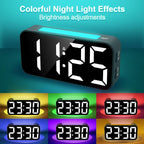 Loud Alarm Clocks for Bedrooms Heavy Sleepers, Digital Clock with Night Light, Large Display, Dual Alarm, Snooze, Dimmable Bedside Alarm Clock for Kids Teens Boys Girls