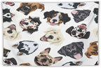 VUMIVI Dog-Head Tapestry Cartoon Pet Illustrations Cute Funny Animals Colorful Graffiti Tapestry Wall Hanging for Living Room Bedroom Dorm Classroom Aesthetic Decor W90xL60in