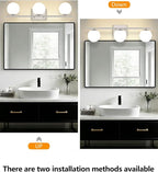 New Bathroom Vanity Light Fixtures 3 Lights Brushed Nickel Glass Shade Modern Wall Bar Sconce Over Mirror