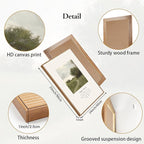 CHDITB Christian Path Framed Canvas Wall Art Set, Biblical Verses Wall Decor, Scripture Spiritual Wall Painting, Vintage The Way The Truth The Life Art Prints for Church Zen Room Office 24"x36"x3