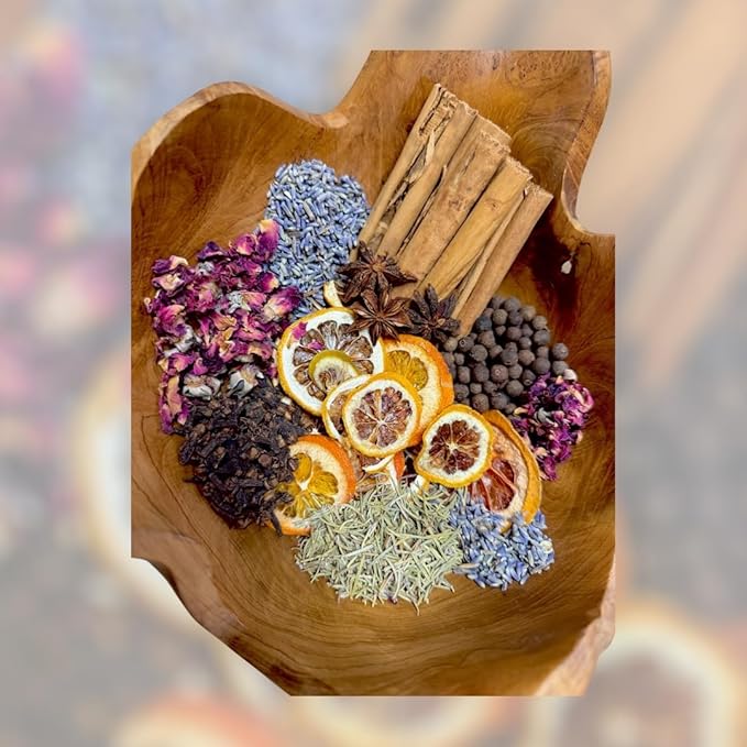 Kejora USA Handcrafted Potpourri Kit (Dried Citrus, Rose Buds, Lavender, Cinnamon, Star Anise, Cloves, Rosemary, All Star Spice) – Simmer, Art, Craft, Decor, Gift, Garnish etc -Mix and Match