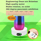 YVV Turner Cup Rotating Display Stand for Epoxy Glitter Tumbler, 360 Degree Automatic Mute Rotating Turntable for Photography Products Tumbler Making Supplies Spinner 4.72*1.77in Motorized Rotation
