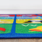 Rugshop Kids Alphabet Educational Learning High Traffic Living Room,Bedroom,Kitchen, Home Office Non Slip Area Rug 7'10" x 10' Multi