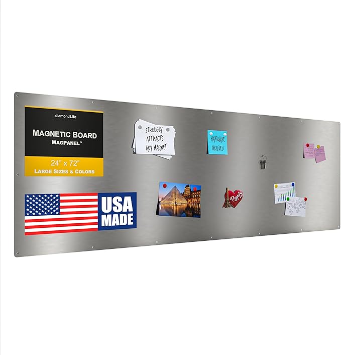 21.5”x69.5” - Magnetic Board - Memo & Vision Boards for Home, Office, and Classroom - Magnet-Board for Kids - Pre-drilled Mounting Screws Included