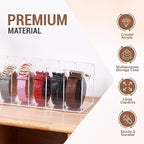 Acrylic Belt Organizer for Closet - 7 Compartments Transparent Storage Holder | Display Case for Makeup, Jewelry, Watches, Bow Tie, & Bracelets | Multipurpose Clear Containers & Versatile Design
