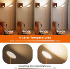 Floor Lamp,Bright 36W 3500LM Standing Lamp with Remote, 2700K Soft White to 6500K Cool White Adjustable,Touch Control Dimmable Torchiere Tall Light for Living Room,Bedroom,Office,Sofa(Orange)