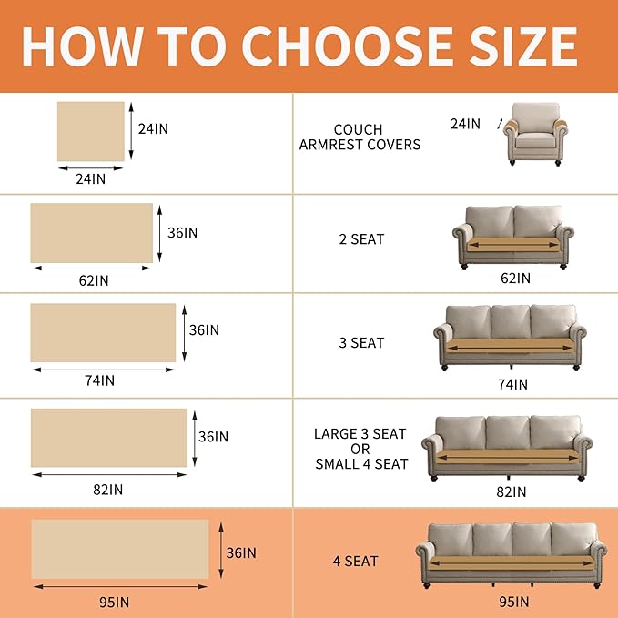 Waterproof Dog Bed Cover Non Slip Couch Covers for Dogs Washable Soft Faux Fur Sofa Cover Couch Covers for 3 Cushion Couch Sofa Pet Friendly (Brown)